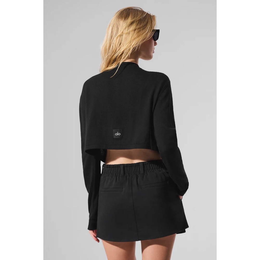 Alo Yoga Supernatural Sweater Cardigan Black S - Picture 5 of 14